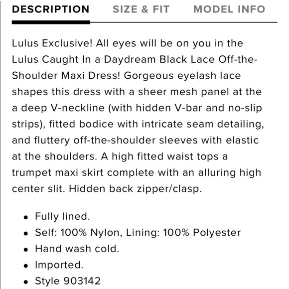 👑 Black Lulu’s Lace Dress +FREE GIFT! - Picture 5 of 8